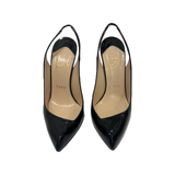 PRELOVED CHRISTIAN LOUBOUTIN FLEUVE 100 PATENT HEELS IN BLACK
