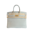 HERMES GRIS NEVE TOGO BIRKIN 25 BAG