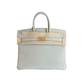 HERMES GRIS NEVE TOGO BIRKIN 25 BAG