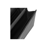 SAINT LAURENT CASSANDRE CHAIN LEATHER WALLET IN BLACK