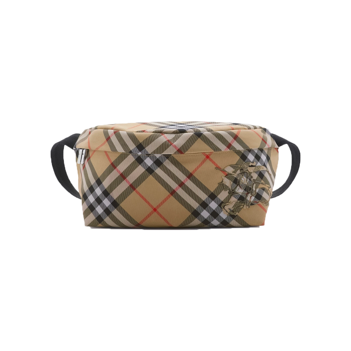 BURBERRY ICONIC CHECK BELT BAG IN SAND
