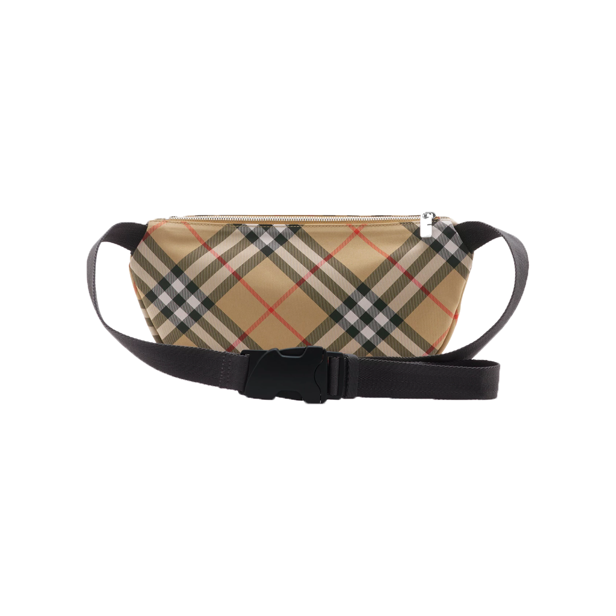 BURBERRY ICONIC CHECK BELT BAG IN SAND