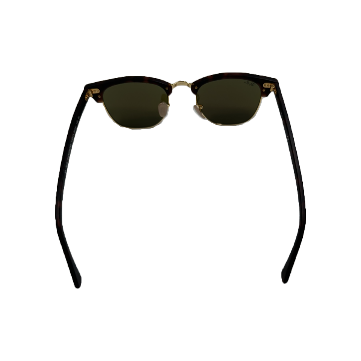 RAYBAN CLUBMASTER FLASH LENSES SUNGLASSES IN MATTE HAVANA