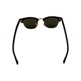 RAYBAN CLUBMASTER FLASH LENSES SUNGLASSES IN MATTE HAVANA