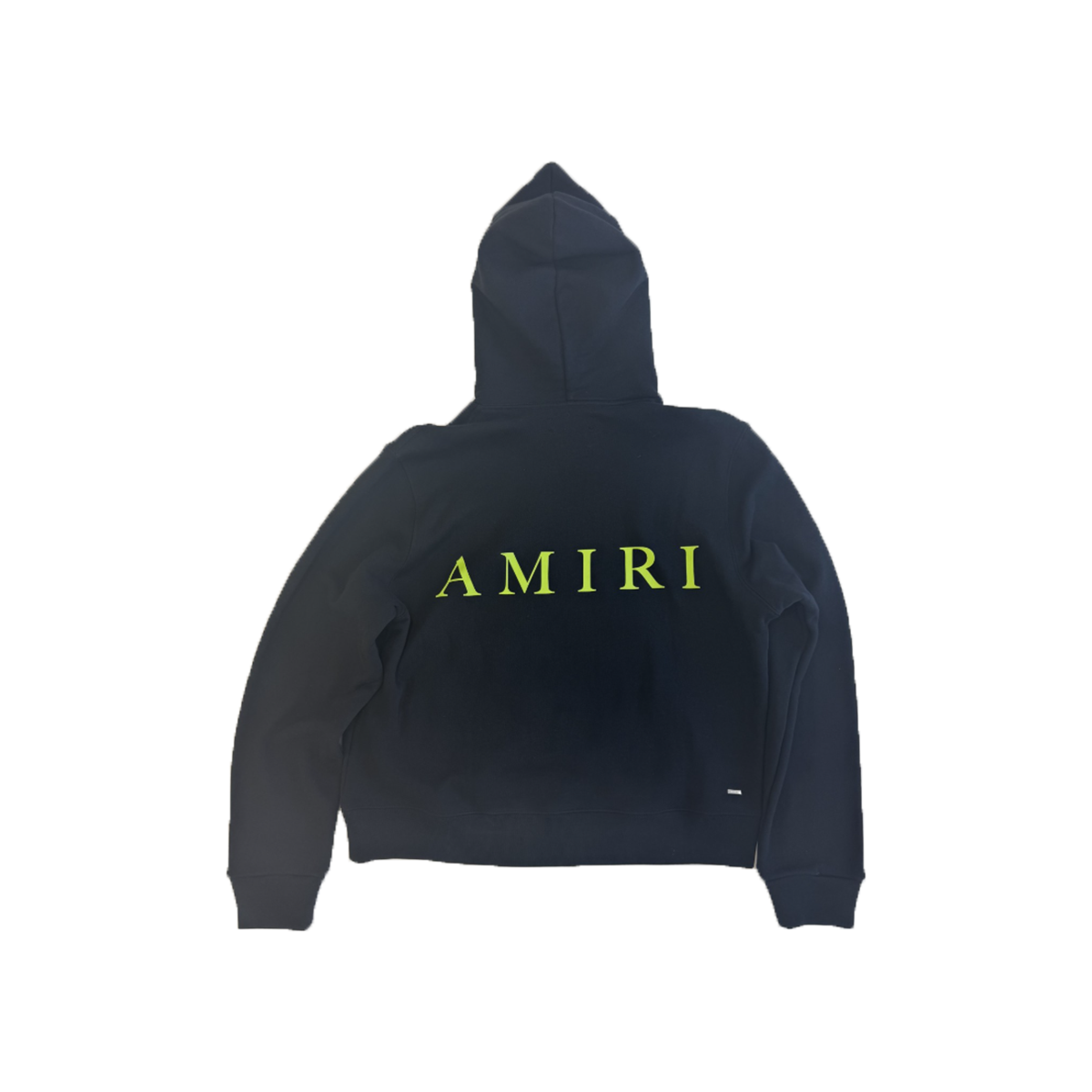 PRELOVED AMIRI LOGO PRINT HOODIE IN BLACK