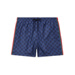 GUCCI SLIM-FIT MID-LENGTH SWIM SHORTS IN NAVY
