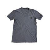 PRELOVED DOLCE & GABBANA V-NECK T-SHIRT IN GRAY