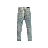 AMIRI STONE INDIGO & BLACK PATCH MX1 JEANS