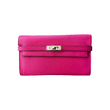 PRELOVED HERMES PINK FUCHSIA CHEVRE KELLY WALLET