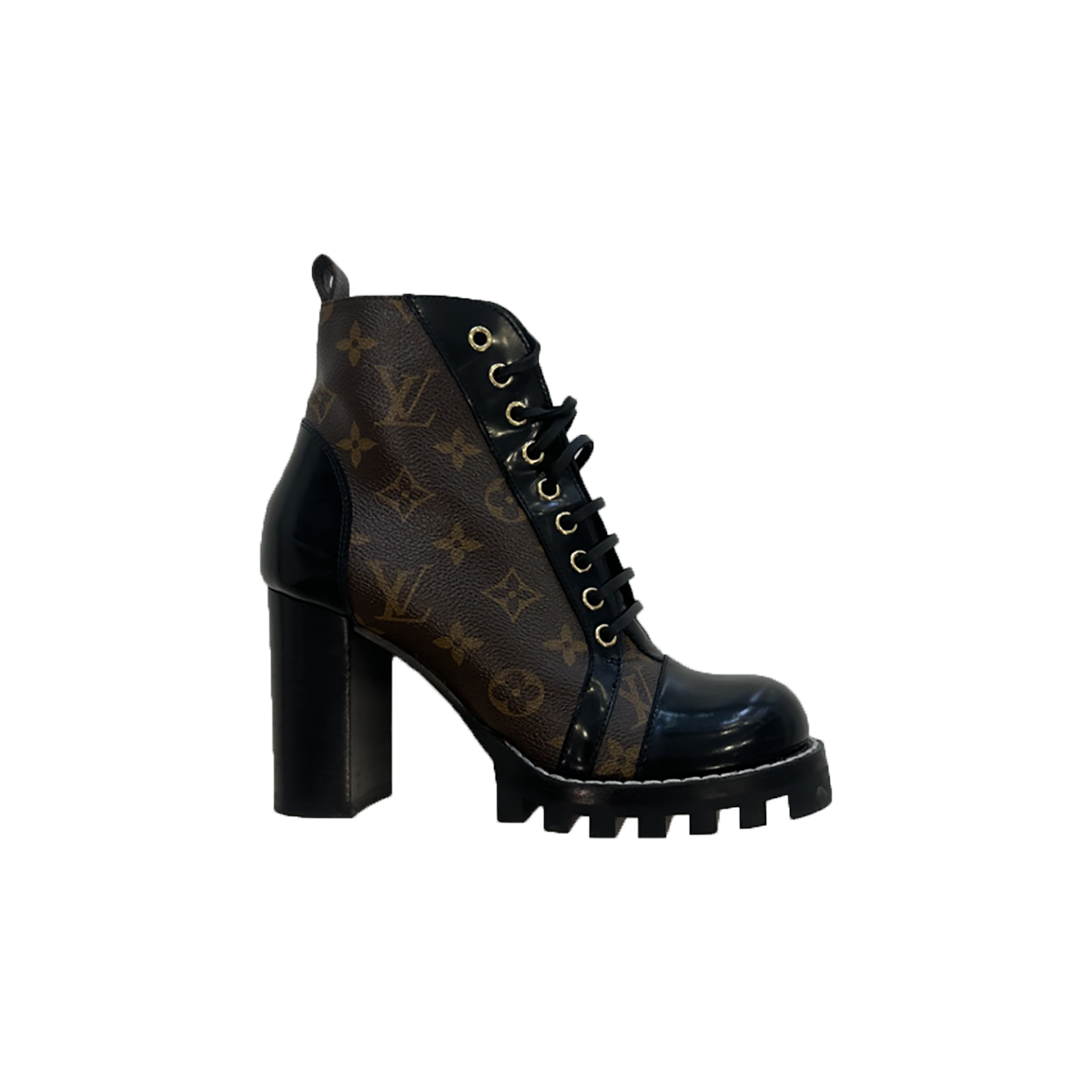 PRELOVED LOUIS VUITTON STAR TRAIL MONOGRAM BOOTS IN BROWN