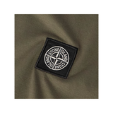 STONE ISLAND LOGO-APPLIQUED COTTON T-SHIRT IN DARK GREEN