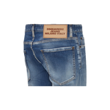 DSQUARED2 SLIM FIT JEANS IN BLUE