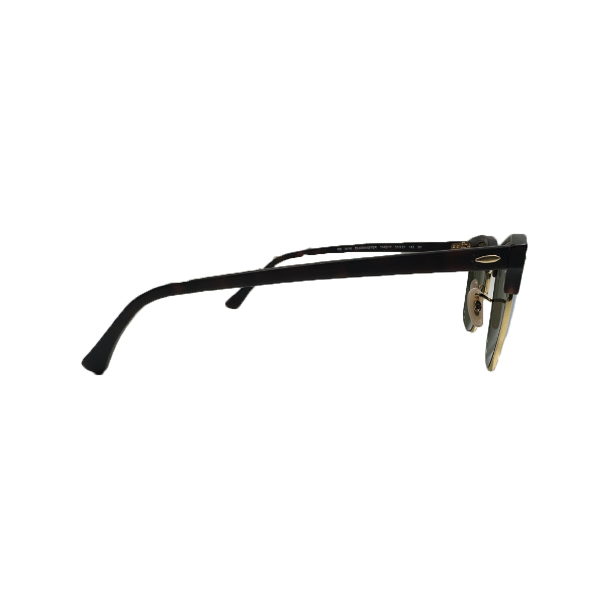 RAYBAN CLUBMASTER FLASH LENSES SUNGLASSES IN MATTE HAVANA