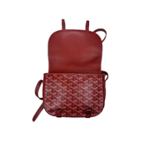 PRELOVED GOYARD BELVEDERE PM MESSENGER BAG IN RED
