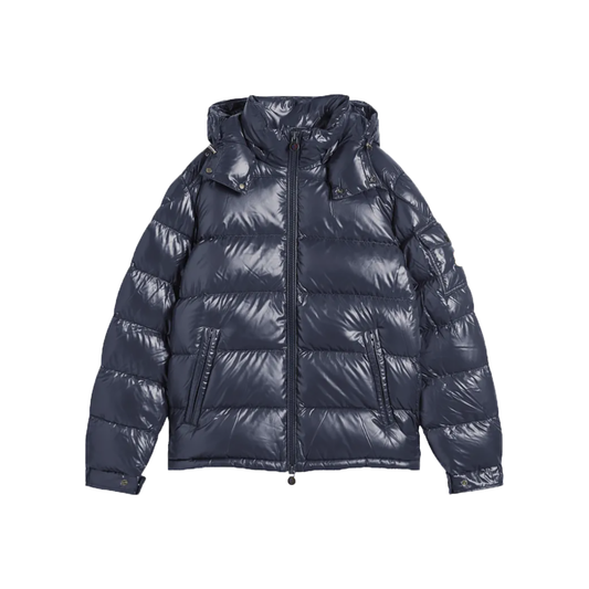MONCLER MAYA DOWN JACKET IN NAVY BLUE