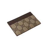 GUCCI GG SUPREME MONOGRAM PEBBLE GRAIN CARDHOLDER IN BEIGE