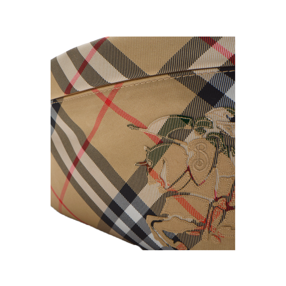 BURBERRY ICONIC CHECK BELT BAG IN SAND
