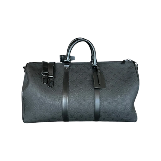 PRELOVED LOUIS VUITTON TAURILLON MONOGRAM KEEPALL 50 IN BLACK