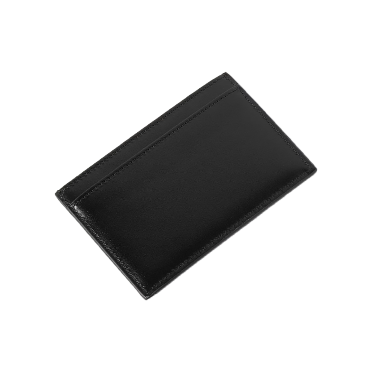 CELINE HOMME TRIOMPHE LOGO-EMBOSSED LEATHER CARDHOLDER IN BLACK