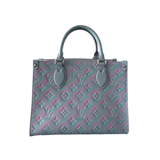 PRELOVED LOUIS VUITTON BLUE&PURPLE STARDUST EMPREINTE ON THE GO PM