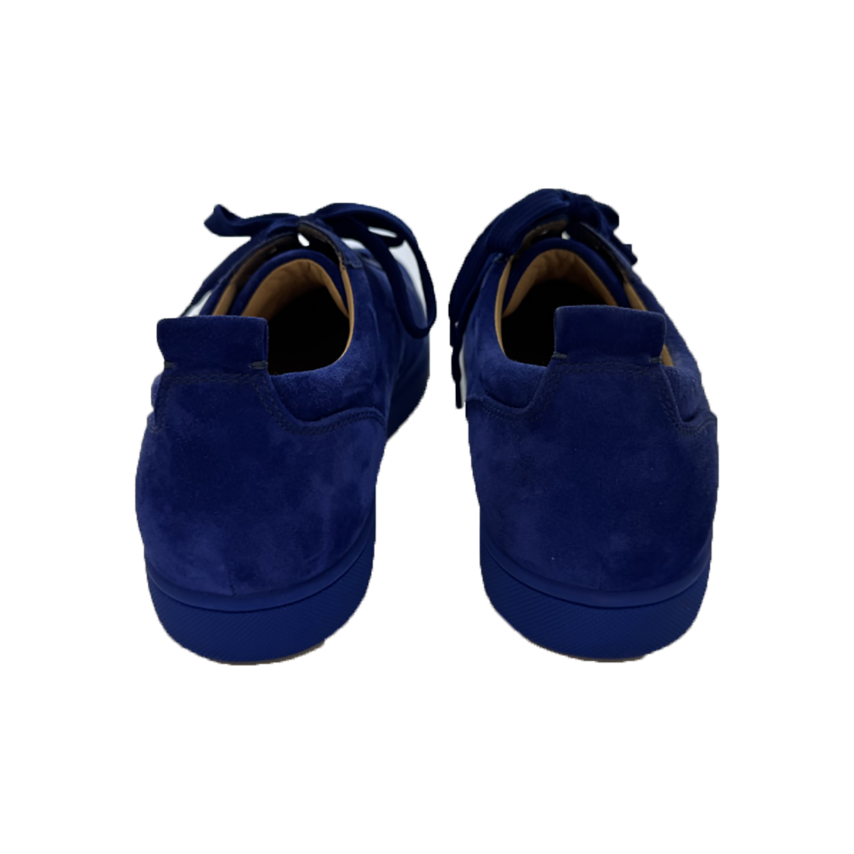 PRELOVED CHRISTIAN LOUBOUTIN LOW TRAINERS IN BLUE