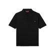 GUCCI LOGO-INTARSIA WOOL-BLEND POLO IN BLACK