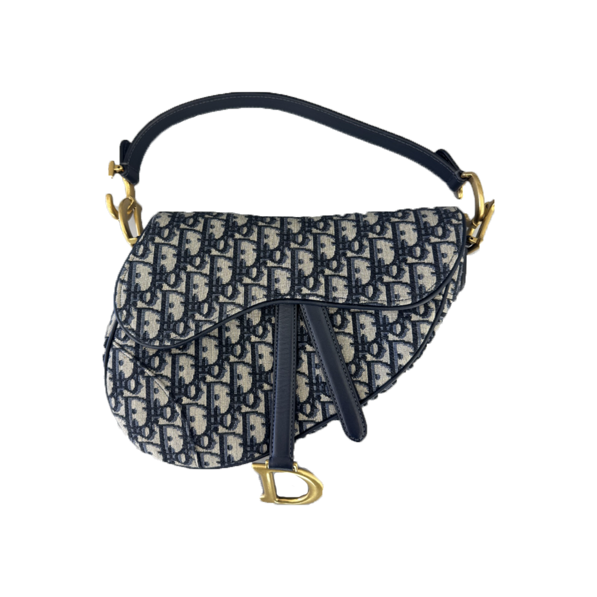 PRELOVED DIOR OBLIQUE JACQUARD SADDLE BAG
