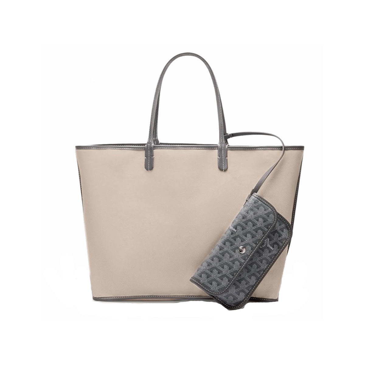 GOYARD ST LOUIS PM TOTE BAG IN GREY
