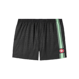 CASABLANCA STRAIGHT-LEG LOGO STRIPED SWIM SHORTS