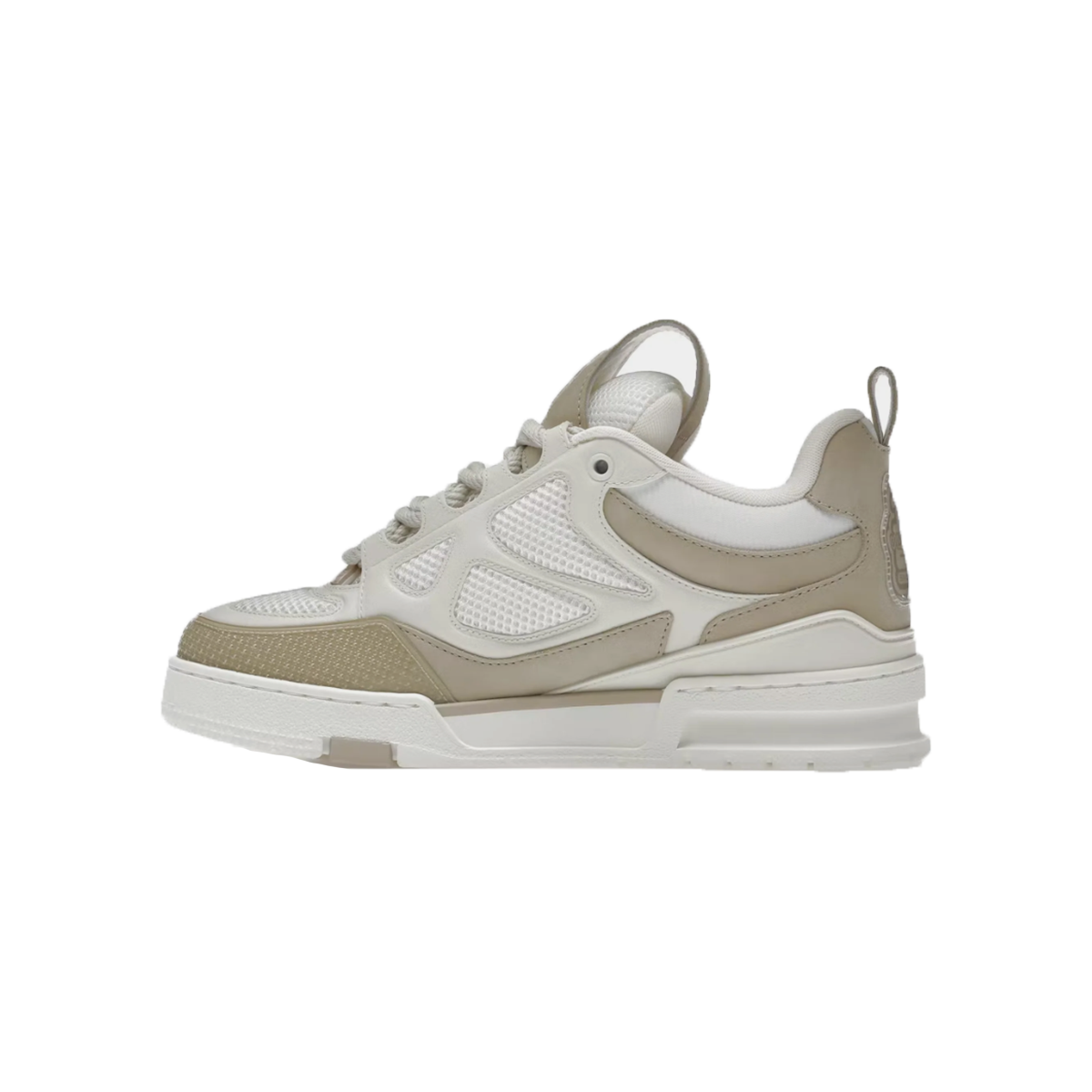 LOUIS VUITTON MONOGRAM FLOWER TRAINERS IN BEIGE