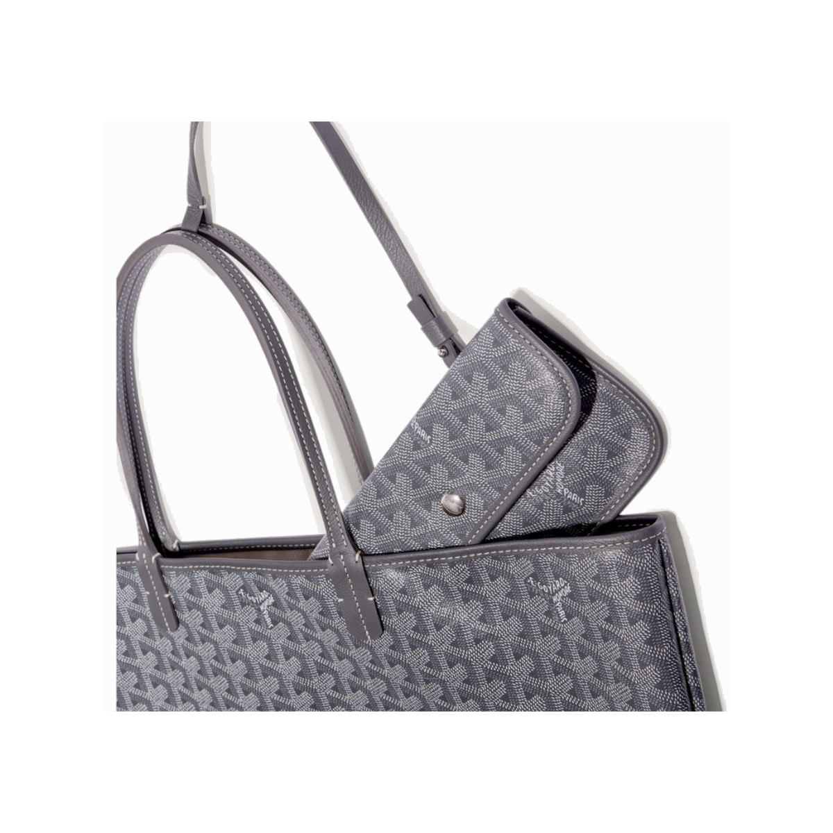 GOYARD ST LOUIS PM TOTE BAG IN GREY