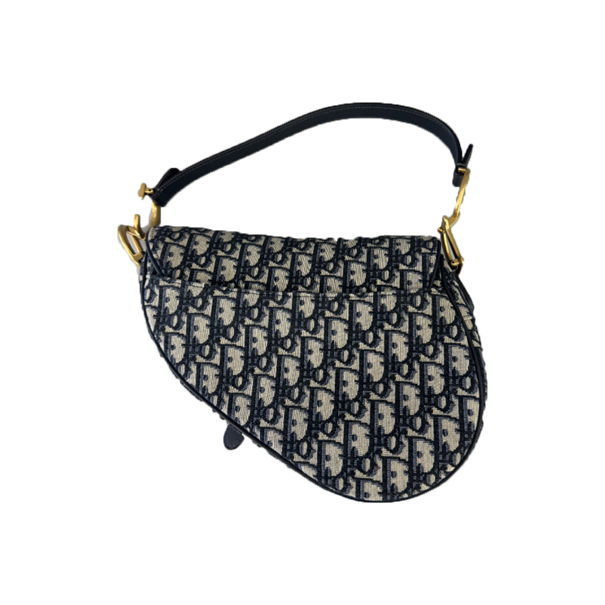 PRELOVED DIOR OBLIQUE JACQUARD SADDLE BAG