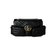 GUCCI SMALL GG MARMONT SHOULDER BAG IN BLACK