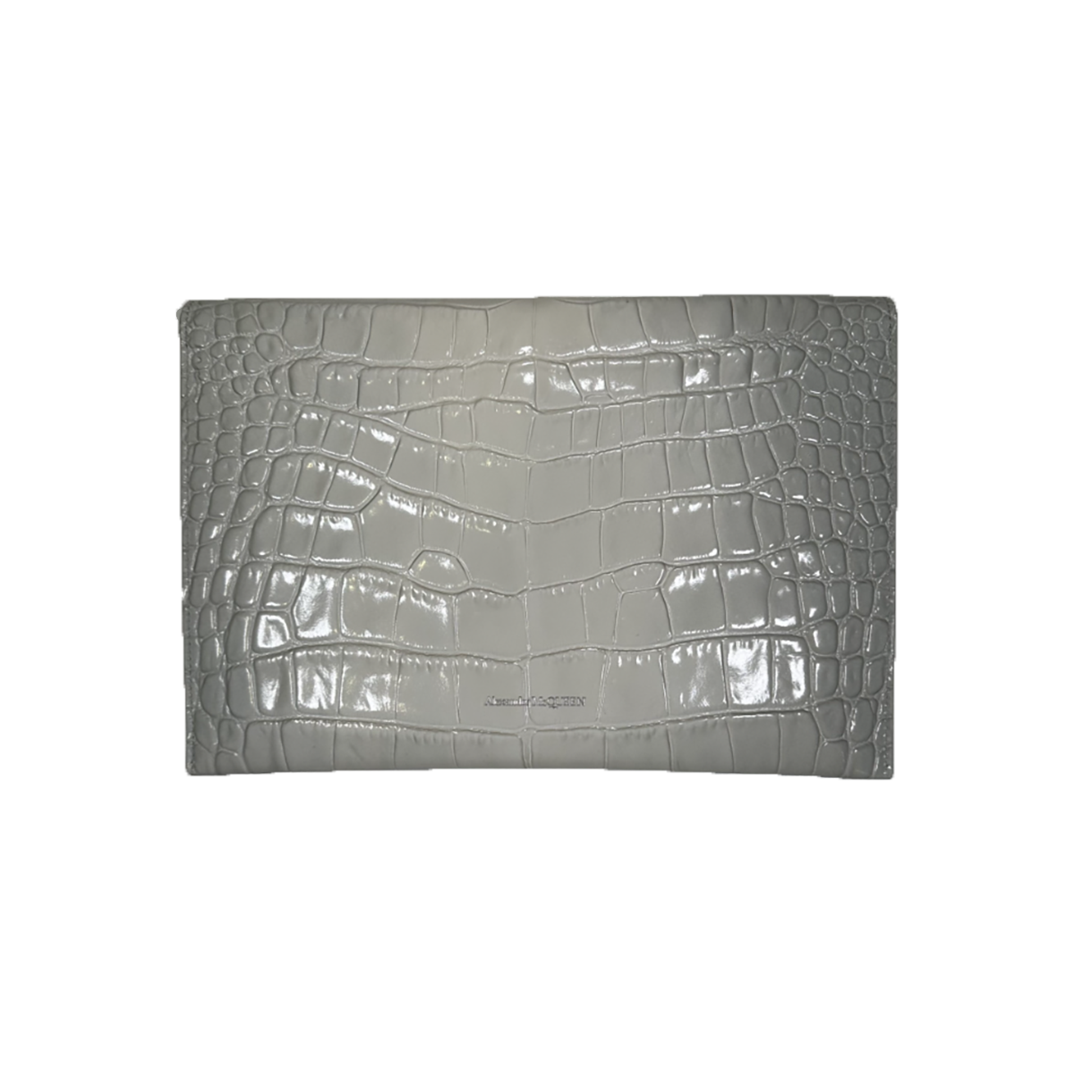 PRELOVED ALEXANDER MCQUEEN SKULL-EMBOSSED CLUTCH