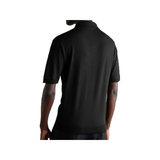 GUCCI LOGO-INTARSIA WOOL-BLEND POLO IN BLACK
