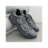 DIOR B30 TECHNICAL MESH & FABRIC BRILLIANT-FINISH TRAINERS IN LIGHT GREY