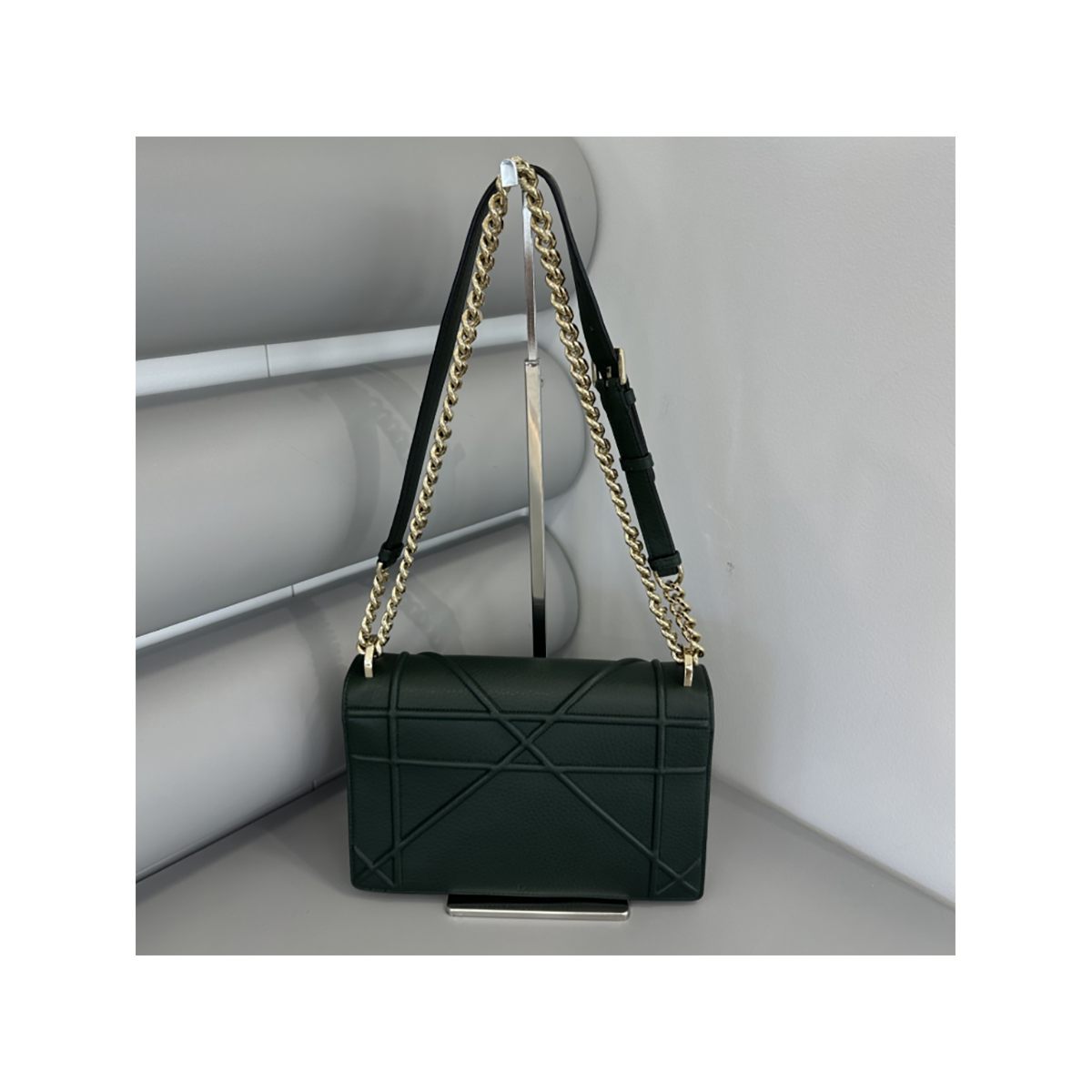 PRELOVED DIOR TAURILLON LEATHER BAG IN HUNTER GREEN