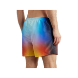CASABLANCA STRAIGHT-LEG DEGRADE LOGO SWIM SHORTS