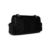 GUCCI SMALL GG MARMONT SHOULDER BAG IN BLACK