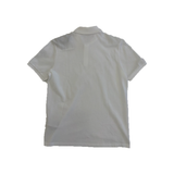 MONCLER TRICOLOUR POLO SHIRT IN WHITE