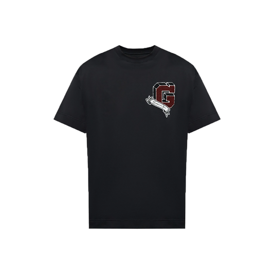 GIVENCHY MONOGRAM COLLAGE PRINT T-SHIRT IN BLACK