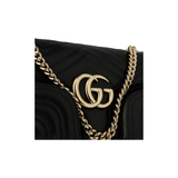 GUCCI SMALL GG MARMONT SHOULDER BAG IN BLACK
