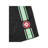 CASABLANCA STRAIGHT-LEG LOGO STRIPED SWIM SHORTS
