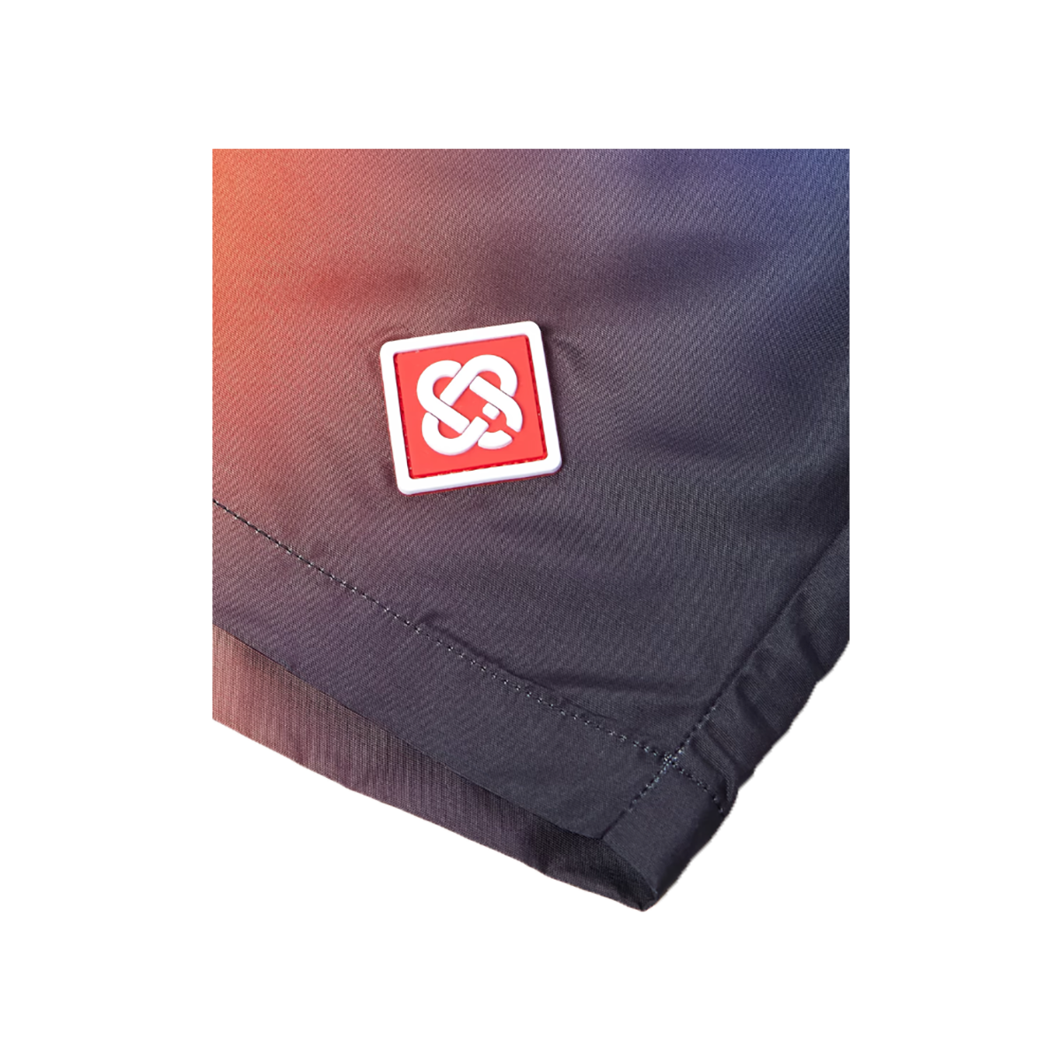 CASABLANCA STRAIGHT-LEG DEGRADE LOGO SWIM SHORTS