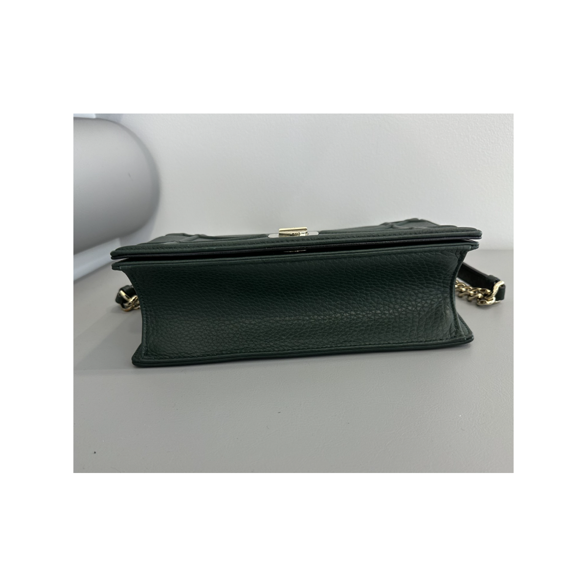 PRELOVED DIOR TAURILLON LEATHER BAG IN HUNTER GREEN