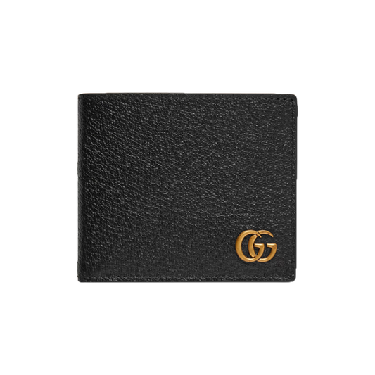 GUCCI GG MARMONT FULL-GRAIN LEATHER WALLET IN BLACK