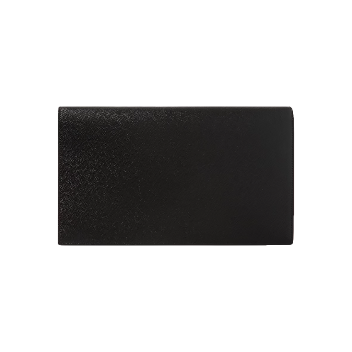 SAINT LAURENT UPTOWN TEXTURED-LEATHER CLUTCH IN BLACK