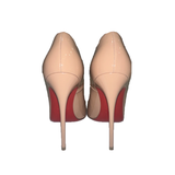 PRELOVED CHRISTIAN LOUBOUTIN PATENT LEATHER HEELS IN NUDE