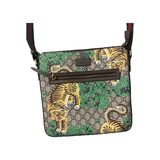 PRELOVED GUCCI FLAT MESSENGER BENGAL GG SUPREME BAG