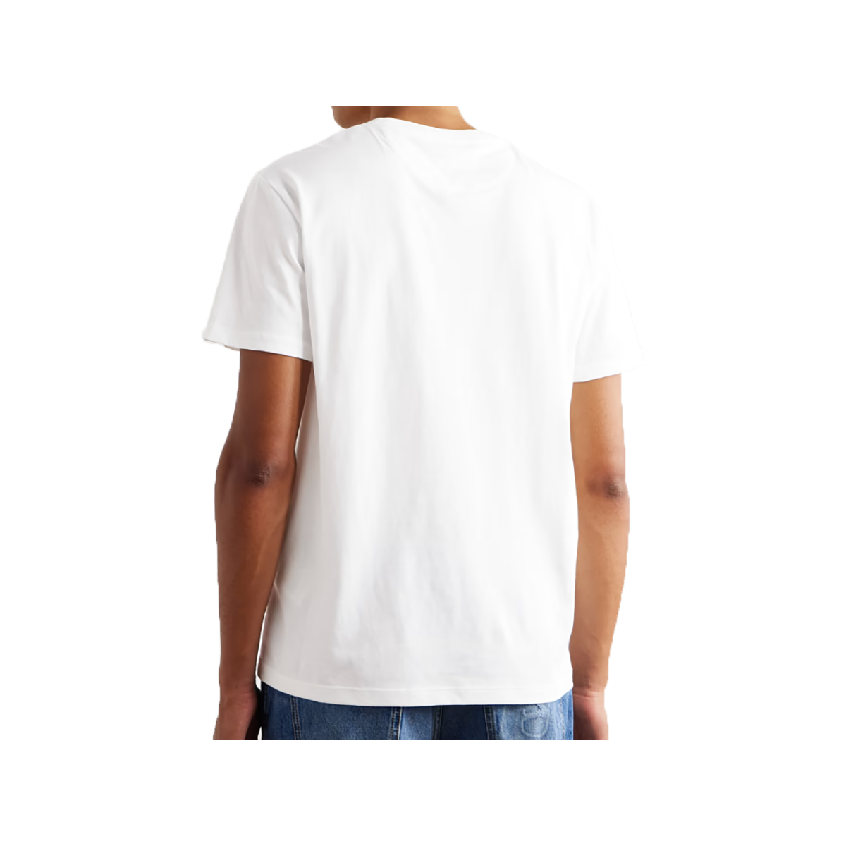 VALENTINO LOGO PATCH T-SHIRT IN WHITE